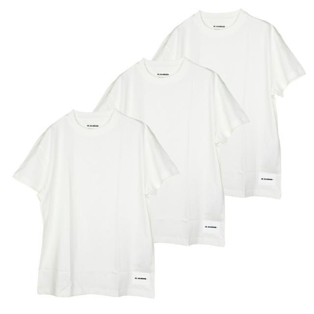 新品正規品 jil sander + メンズ 3パック Tシャツ ホワイトTシャツ/カットソー(半袖/袖なし)