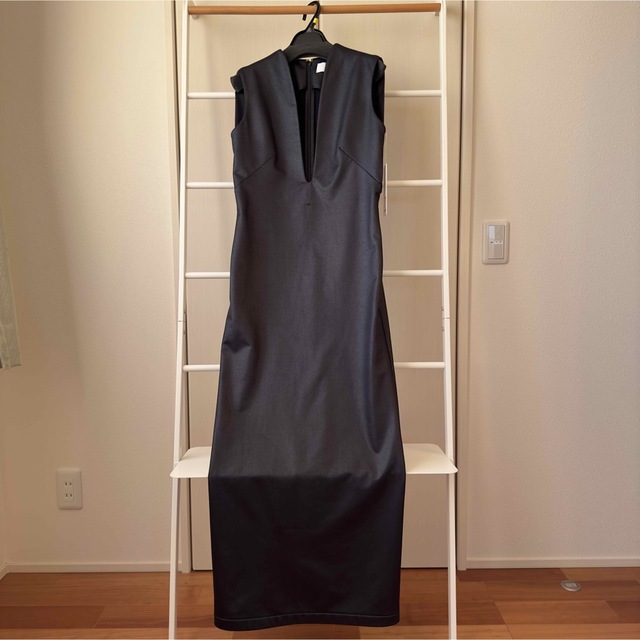 開店記念セール!】 mame black - Dress Sweatshirt Long Plungded
