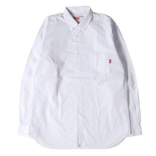 シュプリーム(Supreme)のSupreme シュプリーム シャツ 13SS ×COMME des GARCONS SHIRTS コムデギャルソンシャツ ドットカモ 切替 ギンガムチェック ボタン トップス ブルー ホワイト S ブランド シンプル カジュアル 【メンズ】【中古】【R037】(シャツ)