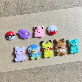 ポケモン(ポケモン)の3dネイルパーツ　【ゆるかわポケモン　ポケモン　　痛ネイル】(デコパーツ)