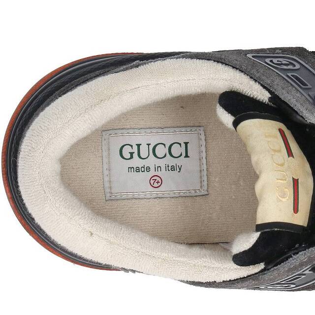 Gucci(グッチ)のグッチ 587241 ウルトラスペースレザーローカットスニーカー メンズ 7.5 メンズの靴/シューズ(スニーカー)の商品写真