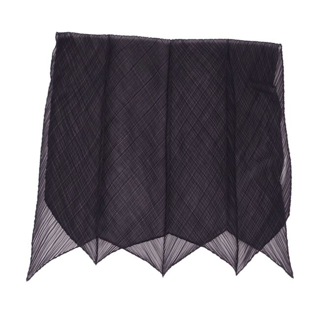 美品 プリーツプリーズ イッセイミヤケ PLEATS PLEASE ショール ストール プリーツ レディース ブラック