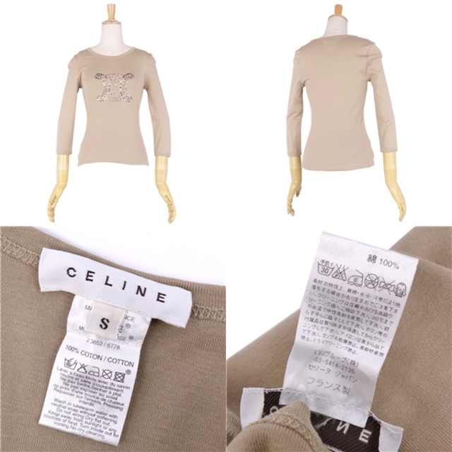 CELINE カットソー Tシャツ セリーヌ 美品 7分袖トップス