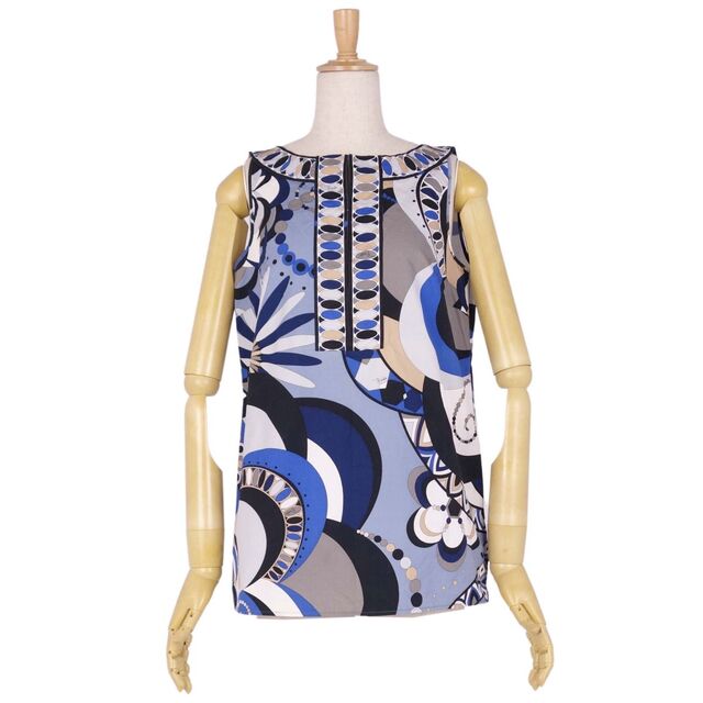 【美品】EMILIO PUCCI●長袖●プッチ柄●サイズ38●ブラウス●コットン