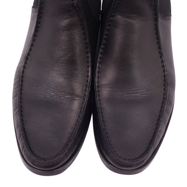 Salvatore Ferragamo(サルヴァトーレフェラガモ)の美品 サルヴァトーレ フェラガモ Salvatore Ferragamo ブーツ サイドゴアブーツ カーフレザー メンズ シューズ 靴 7.5EE(25.5cm相当) ブラック メンズの靴/シューズ(ブーツ)の商品写真