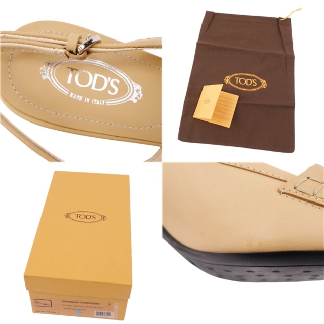 TOD'S(トッズ)の未使用 トッズ TOD'S パンプス カーフレザー バックストラップ レディース シューズ 靴 7(24cm相当) ベージュ レディースの靴/シューズ(ハイヒール/パンプス)の商品写真