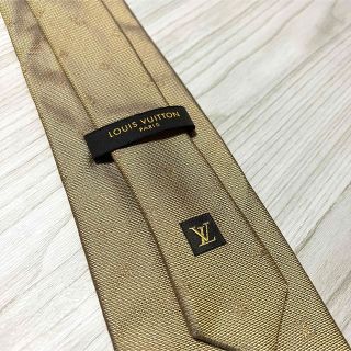 ルイヴィトン(LOUIS VUITTON)のルイヴィトン  LOUISVUITTONネクタイ ロゴグラム ゴールド [BN](ネクタイ)