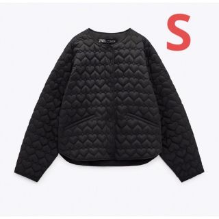 ザラ(ZARA)の新品 ZARA ザラ ハートキルティングジャケット  S(ダウンジャケット)