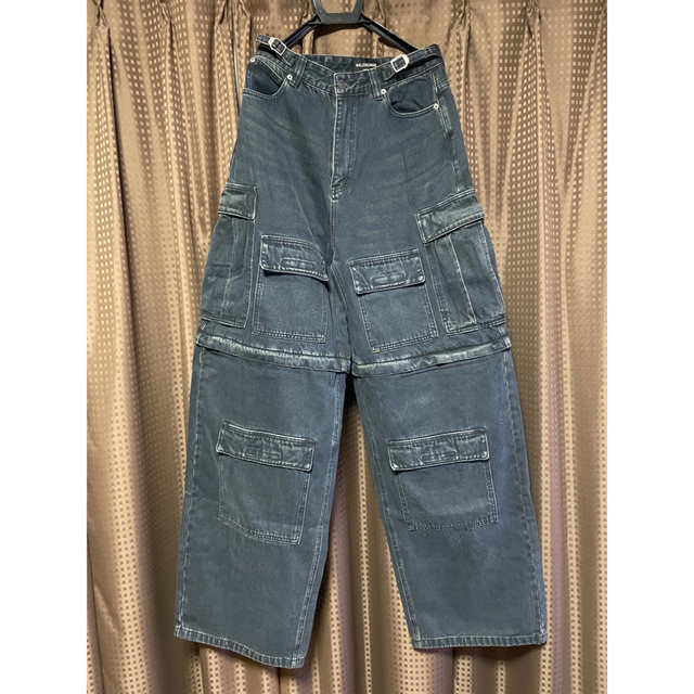 かわいい~!」 21AW BALENCIAGA カーゴ ワイドデニム ジーンズ デニム
