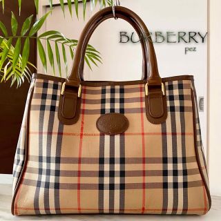 バーバリー(BURBERRY)の正規品 BURBERRY バーバリー レザーハンドバッグ(トートバッグ)