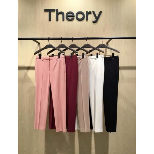 theory(セオリー)のTheory セオリー 定番人気♪ライトサキソニークロップドパンツ ピンク レディースのパンツ(クロップドパンツ)の商品写真