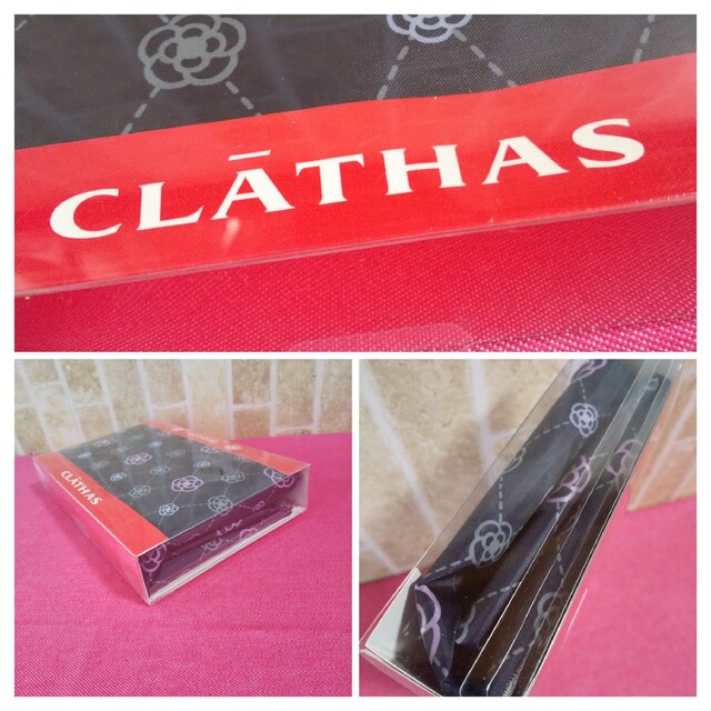 CLATHAS(クレイサス)のクレイサス　CLATHAS　ファスナー付き　エコバッグ　ネイビーブルー　Lサイズ レディースのバッグ(エコバッグ)の商品写真