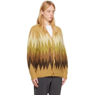 NEEDLES 22AW モヘアカーディガン ジグザグ イエロー Sサイズ 新品