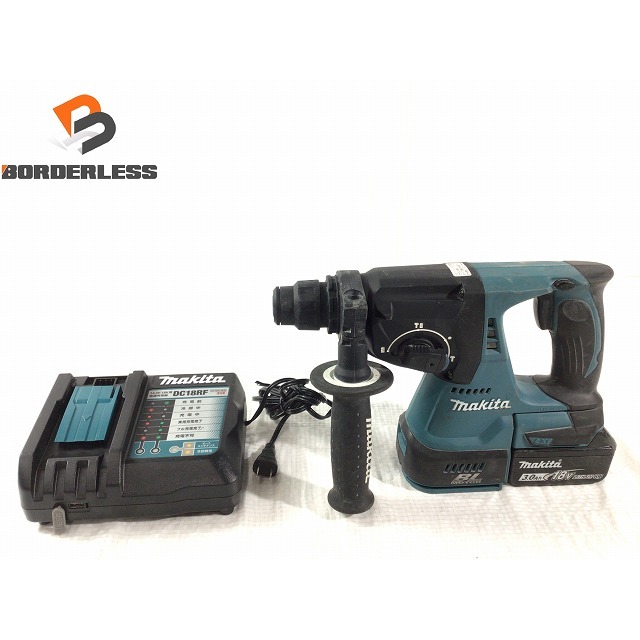 工具☆品☆makita マキタ 18V 24mm 充電式ハンマドリル HR244D 3.0Ahバッテリー1個(BL1830B) 充電器(DC18RF) ハンマードリル 66814