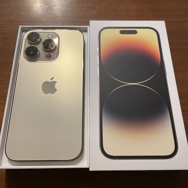 【超美品】 iPhone 14 pro 128GB ゴールド 電池容量100%