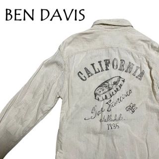 ベンデイビス(BEN DAVIS)のBEN DAVIS リネン 長袖シャツ ベンデイビス 王冠(シャツ)