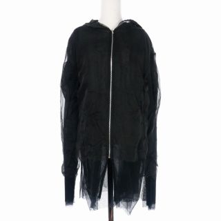 マルタンマルジェラ(Maison Martin Margiela)のメゾンマルジェラ 21SS レイヤード スポーツ ジャケット シワ加工 42 黒(その他)