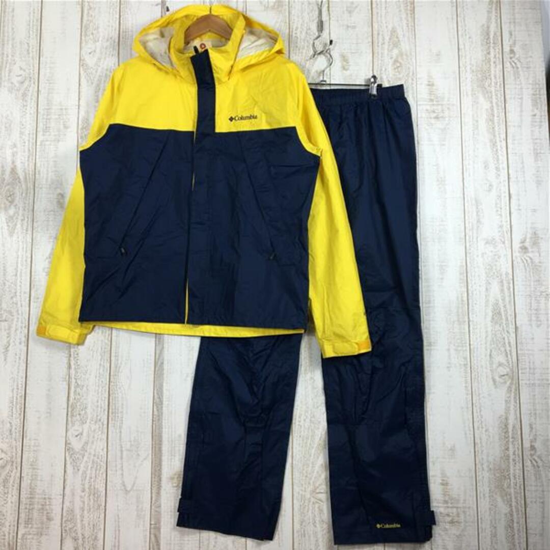 MENs L  コロンビア シンプソン サンクチュアリ レインスーツ Simpson Sanctuary Rain Suite レインシェル ジャケット パンツ セットアップ COLUMBIA PM0124 イエロー系