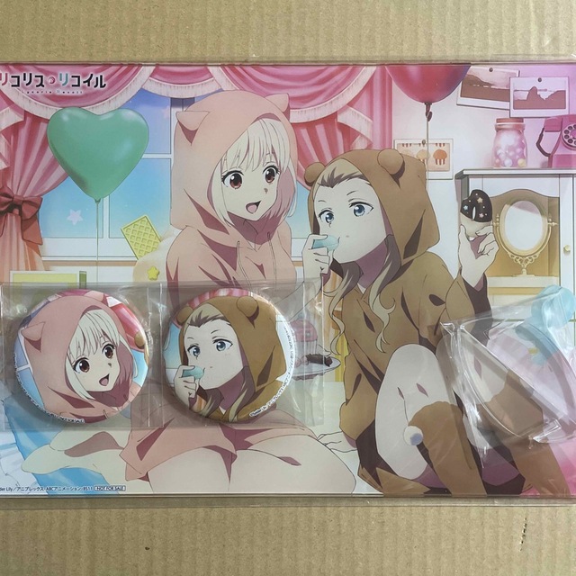 リコリス・リコイルBlu-ray全巻購入特典B5アクリルプレート+缶バッジ