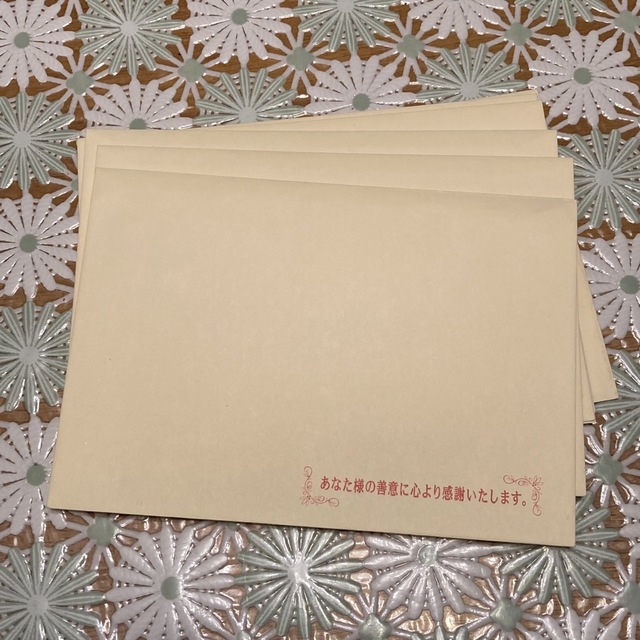 【未使用品】封筒８枚 インテリア/住まい/日用品の文房具(その他)の商品写真