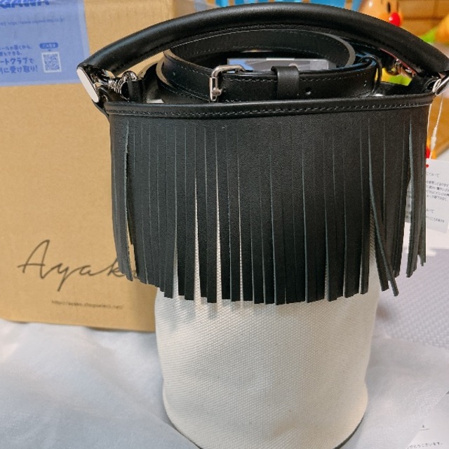 トートバッグ ayako Fringe Bucket Bag/Black