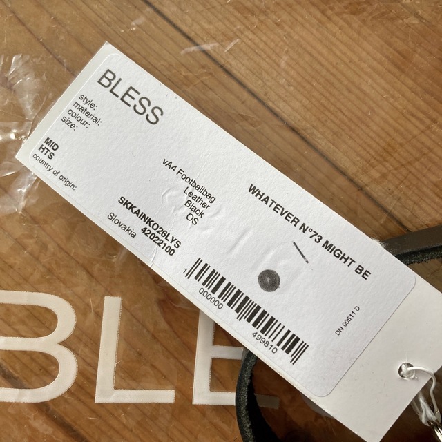 BLESS(ブレス)の値下げ　BLESS N° Footballbag Leather ブラック メンズのバッグ(ショルダーバッグ)の商品写真