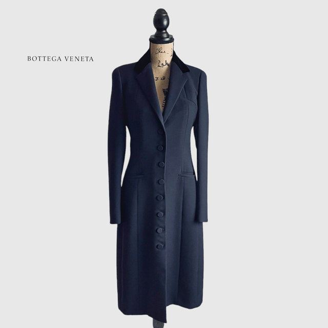 Bottega Veneta - 高級 BOTTEGA VENETA ボッテガヴェネタ コート ダークネイビー