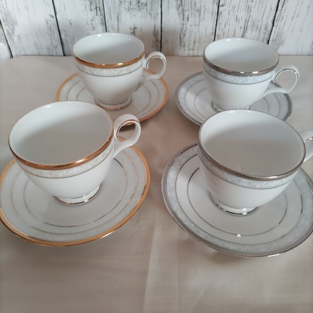 Noritake - ハンプシャープラチナゴールド カップ&ソーサーの通販 by