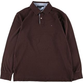 トミーヒルフィガー(TOMMY HILFIGER)の古着 トミーヒルフィガー TOMMY HILFIGER 長袖 ポロシャツ メンズXL /eaa312787(ポロシャツ)