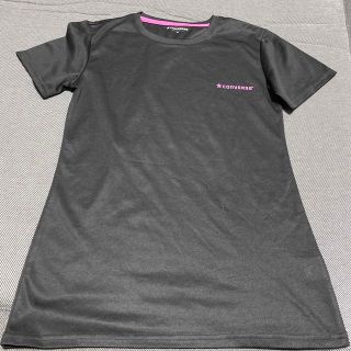 コンバース(CONVERSE)のスポーツウェア　Tシャツ　M コンバース　黒　ヨガ　バレー　テニス　運動　子供(ウェア)