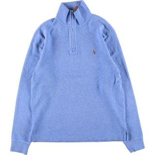 ラルフローレン(Ralph Lauren)の古着 ラルフローレン Ralph Lauren POLO RALPH LAUREN ハーフジップスウェットシャツ トレーナー レディースM /eaa312962(トレーナー/スウェット)