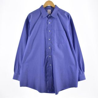 ブルックスブラザース(Brooks Brothers)の古着 ブルックスブラザーズ Brooks Brothers Est.1818 長袖 コットンシャツ メンズXL /eaa311327(シャツ)