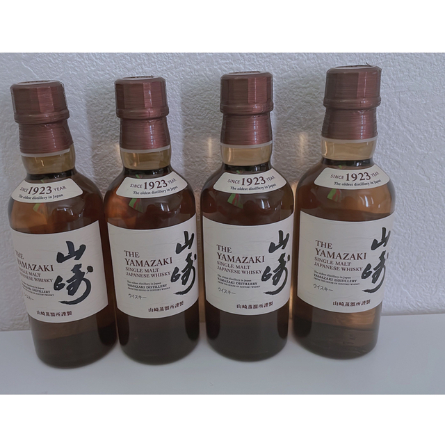 サントリーシングルモルトウイスキー 山崎 180ml　4本セット