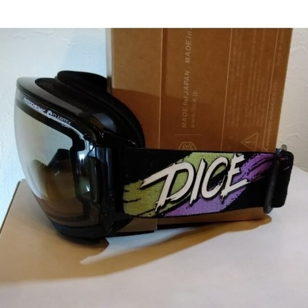 DICE(ダイス)のhide様専ダイス　ゴーグル　ハイローラー　調光・偏光レンズ　VLT15〜55％ スポーツ/アウトドアのスノーボード(アクセサリー)の商品写真