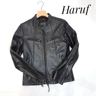 Haruf - 【美品/希少/馬革】Haruf/ハルフ シングル レザージャケット ブラック S