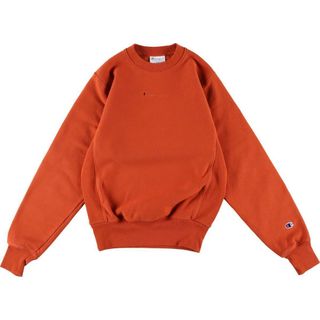 チャンピオン(Champion)の古着 チャンピオン Champion リバースウィーブ 復刻 単色タグ ロゴスウェット トレーナー レディースS /eaa314119(トレーナー/スウェット)