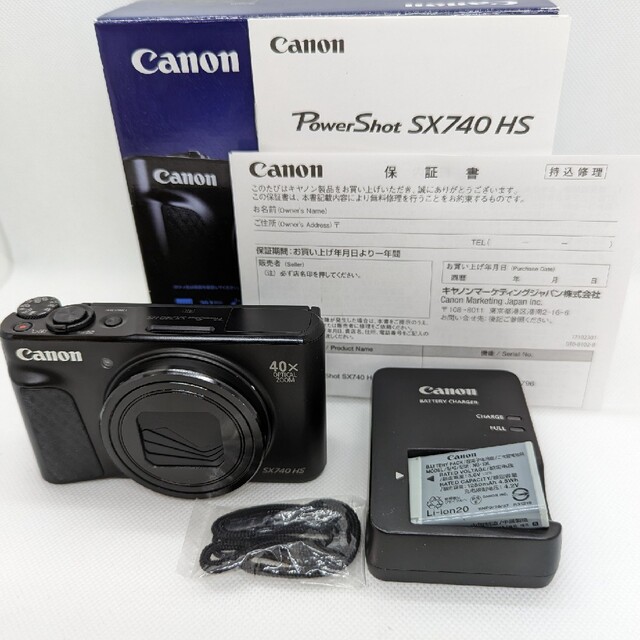 キヤノン デジタルカメラ PowerShot SX740 HS BK ブラック | www