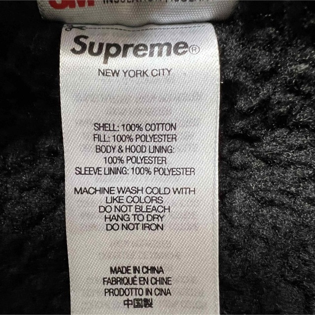 supreme シュプリーム ベロア スタッズ ブルゾン ボアジャケット L美品-