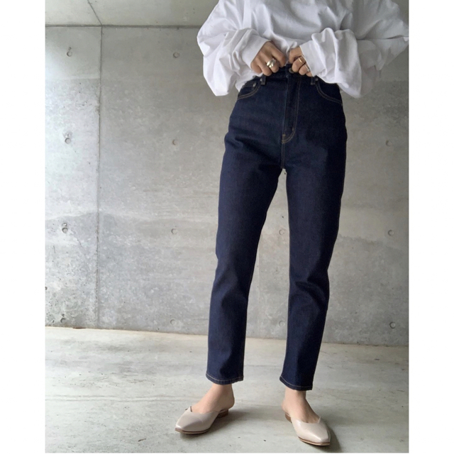 ○新品未使用○aluna アルナ○FIRST DENIM/ NAVY○Mサイズインディゴ