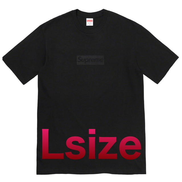 正規品販売！ Supreme Tonal Box Logo Tee Black Lサイズ Tシャツ