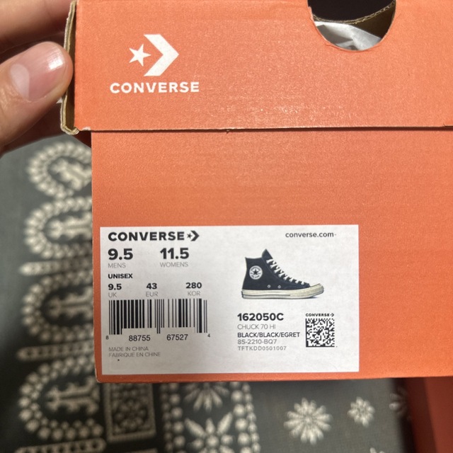 CONVERSE(コンバース)のコンバース チャックテイラー CT70 ハイカット 黒 28cm メンズの靴/シューズ(スニーカー)の商品写真