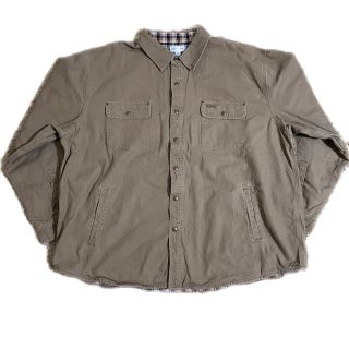 カーハート(carhartt)の90s 古着 カーハート シャツジャケット 革タグ ビッグシルエット ゆるだぼ(シャツ)