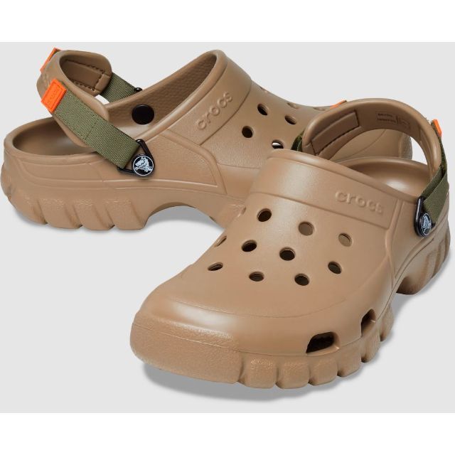 crocs(クロックス)の22cm クロックス オフロード スポーツ クロッグ カーキ ブラウン系 レディースの靴/シューズ(サンダル)の商品写真