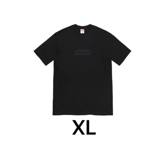 シュプリーム トーナル ボックス ロゴ ティー ブラック　XL