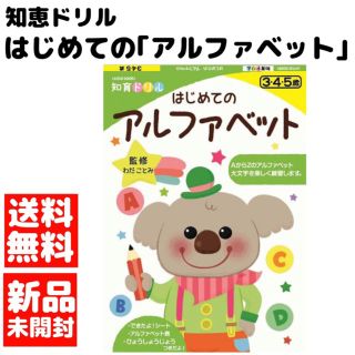 新品・送料無料　はじめてのアルファベット 知育ドリル(絵本/児童書)