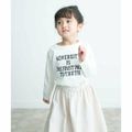 【OFF×BLK】【105】『親子リンク』オーガニックコットンロゴロングTシャツ(KIDS)