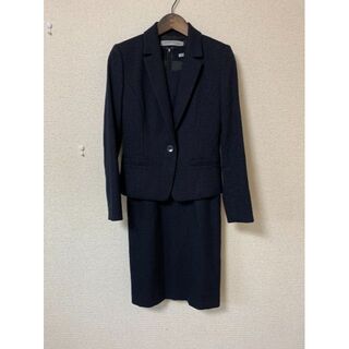 アンクライン(ANNE KLEIN)のS472★アンクライン スカートスーツ ワンピース+ジャケット濃紺 5 卒業式(スーツ)