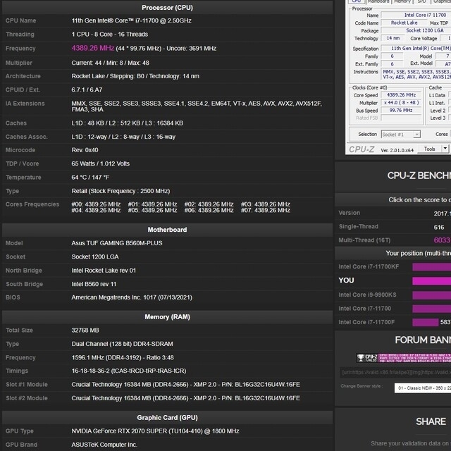 マザーボード TUF GAMING B560M-PLUS ASUS 8