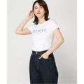 【ホワイト(WHT)】GUESS ロゴTシャツ (W)Logo Tee