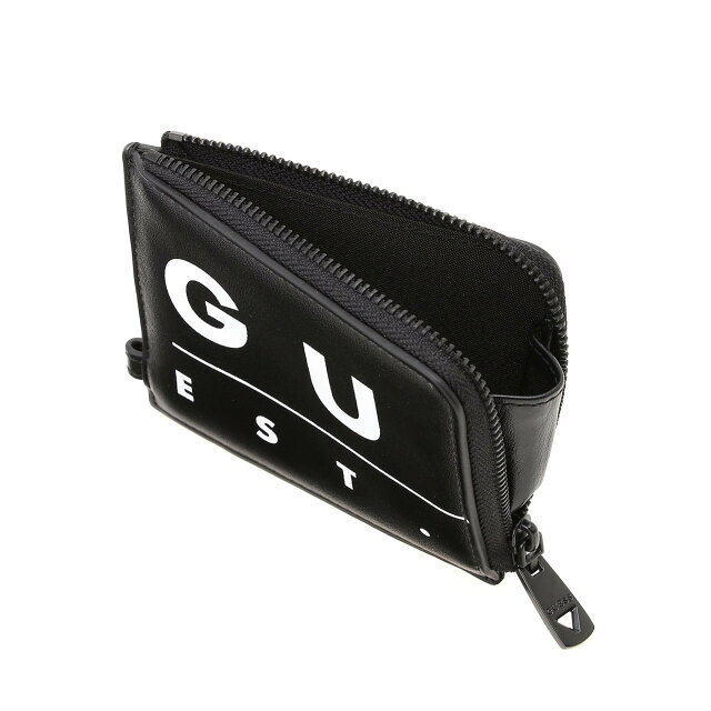 GUESS(ゲス)の【ブラック(BLA)】【ONE】GUESS 財布 (M)VENEZIA Zip Around Wallet メンズのファッション小物(折り財布)の商品写真